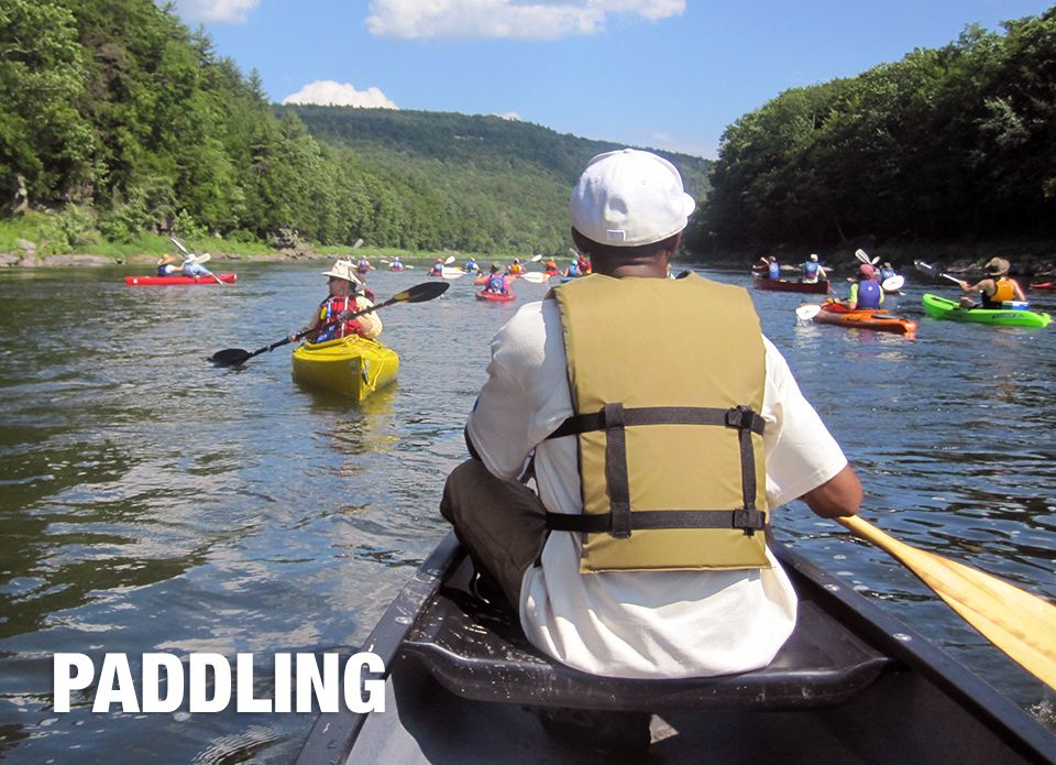 Paddling the Delaware River